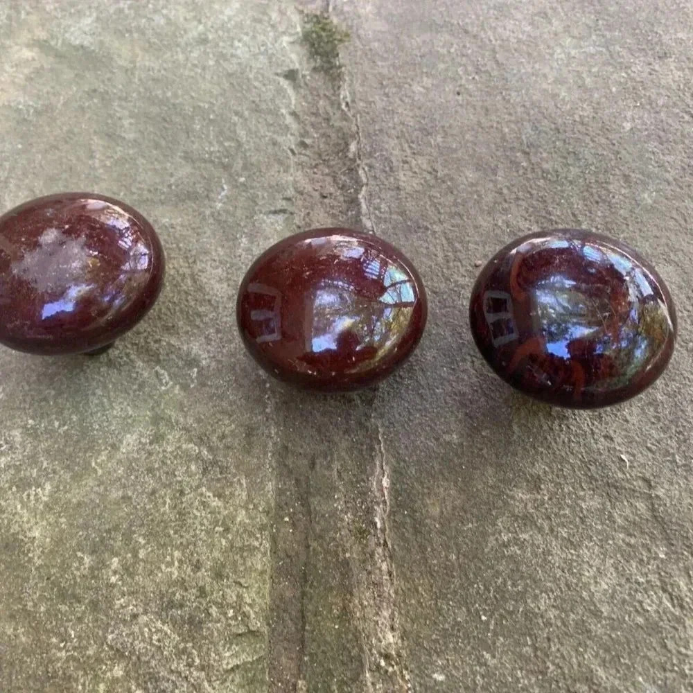 3pcs Vintage Original Hardware Bennington Door Knobs - Brown - Picture 2 of 6